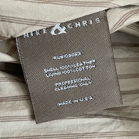 MIKE & CHRIS Jude Leather Jacket ASO Gossip Girl & Lindsay Lohan Y2K Trench M - Picture 9 of 9